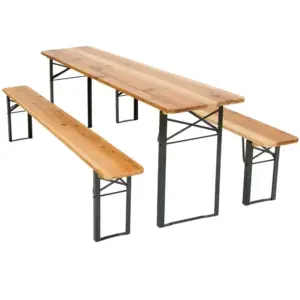 Festzeltgarnitur 50cm Tischbreite