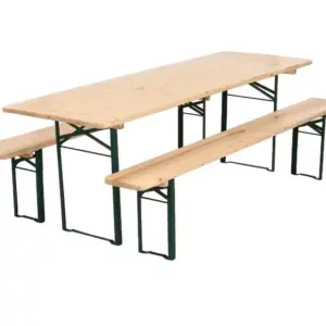 Festzeltgarnitur 70cm Tischbreite, 3-teilig