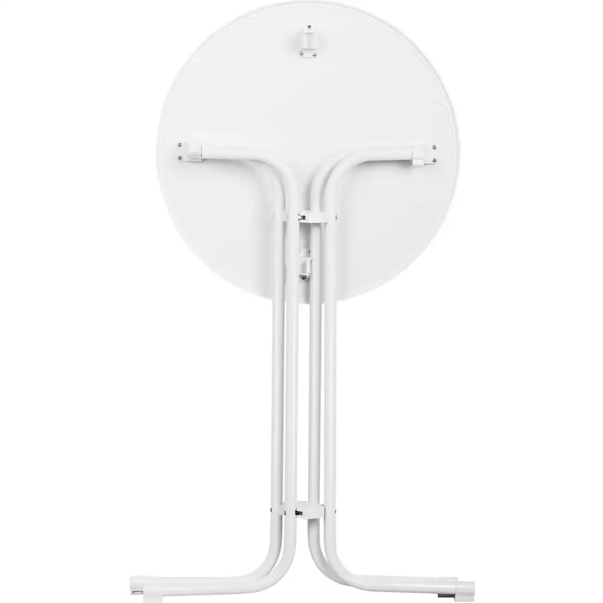 Stehtisch – Ø 80 cm – klappbar – weiß – Bild 2